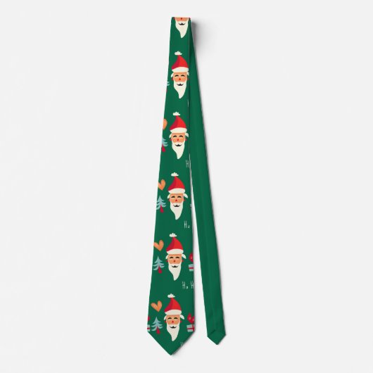 Jolly Santa Christmas Design Stropdas (Voorkant)
