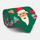 Jolly Santa Christmas Design Stropdas (Opgerold)