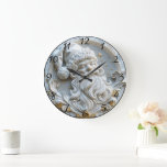 Jolly Santa Christmas Magic Grote Klok<br><div class="desc">Fijn vakmanschap brengt vakantiemagie tot leven met elegante klokken versierd met vrolijke kerstmagie</div>