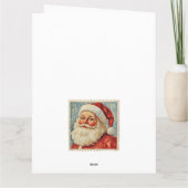  Jolly Santa Christmas postzegel Kaart (Achterkant)