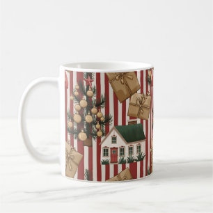 Jolly Santa Christmas Print Koffiemok