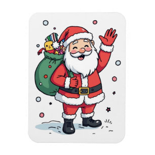 Jolly Santa Christmas Puzzle – Feestelijk Vakantie Magneet