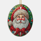 Jolly Santa Christmas Tree Decoration Keramisch Ornament (Rechts)