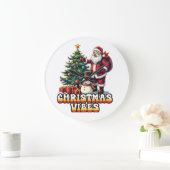 Jolly Santa Christmas Vibes Grote Klok (Huis)
