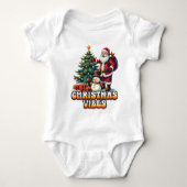 Jolly Santa Christmas Vibes Romper (Voorkant)