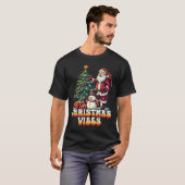 Jolly Santa Christmas Vibes T-shirt (Voorkant volledig)