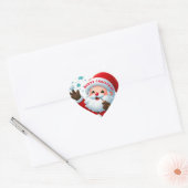 Jolly Santa Classic Ronde Stickers (Envelop)