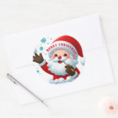 Jolly Santa Classic Ronde Stickers (Envelop)