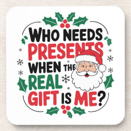 Jolly Santa Claus brengt feestelijke juichen aan i Bier Onderzetter