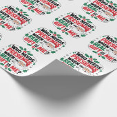 Jolly Santa Claus brengt feestelijke juichen aan i Cadeaupapier (Hoek)