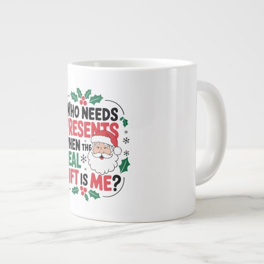 Jolly Santa Claus brengt feestelijke juichen aan i Grote Koffiekop (Voorkant rechts)