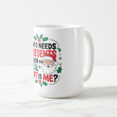 Jolly Santa Claus brengt feestelijke juichen aan i Koffiemok (Voorkant rechts)