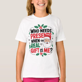 Jolly Santa Claus brengt feestelijke juichen aan i T-shirt