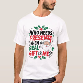 Jolly Santa Claus brengt feestelijke juichen aan i T-shirt