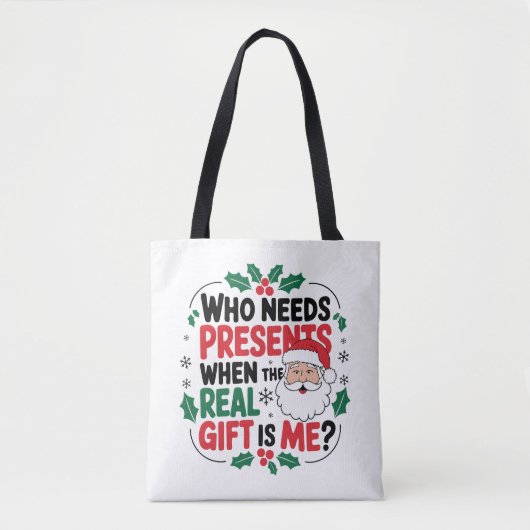 Jolly Santa Claus brengt feestelijke juichen aan i Tote Bag (Voorkant)