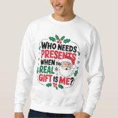 Jolly Santa Claus brengt feestelijke juichen aan i Trui (Voorkant)