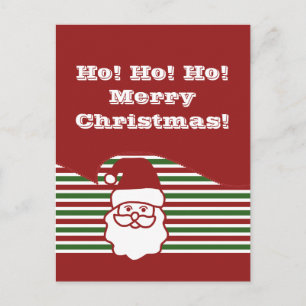 Jolly Santa Claus-Briefkaart voor kerstmis Feestdagenkaart