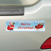 Jolly Santa Claus Bumpersticker (Op auto)