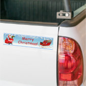 Jolly Santa Claus Bumpersticker (Op Truck)