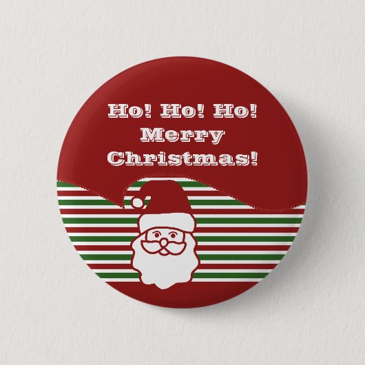 Jolly Santa Claus  Button (Voorkant)