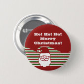 Jolly Santa Claus  Button (Voorkant /achterkant)