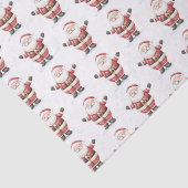 Jolly Santa Claus Christmas Tissuepapier (Detail)