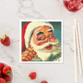 Jolly Santa Claus Face Servet