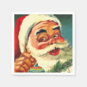 Jolly Santa Claus Face Servet (Voorkant)