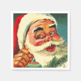Jolly Santa Claus Face Servet
