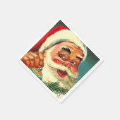 Jolly Santa Claus Face Servet (Hoek)