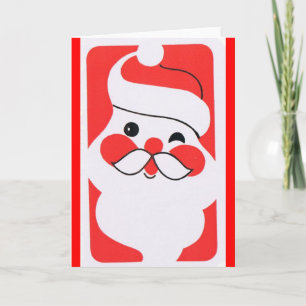 Jolly Santa Claus Feestdagen Kaart
