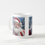 "Jolly Santa Claus - Feestelijke kerst Mok" Koffiemok (Voorkant links)
