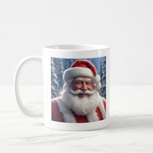 "Jolly Santa Claus - Feestelijke kerst Mok" Koffiemok (Links)