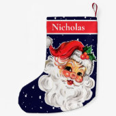 Jolly Santa Claus geeft je Cadeaus Kleine Kerstsok (Achterkant)