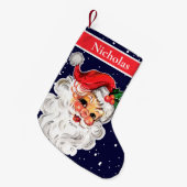 Jolly Santa Claus geeft je Cadeaus Kleine Kerstsok (Voorkant (Hangend))