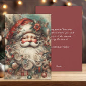 Jolly Santa Claus Gezicht Cadeaus Feestdagenkaart