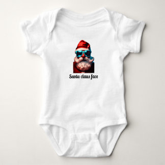 Jolly Santa Claus Gezichtsontwerp T-shirt - Feeste