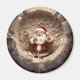 Jolly Santa Claus Holiday Magneet