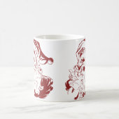 Jolly Santa Claus in Red Fun Retro Merry Kerstmis Koffiemok (Center)