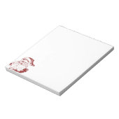 Jolly Santa Claus in Red Fun Retro Merry Kerstmis Notitieblok (Linkerzijde)