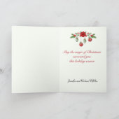 Jolly Santa Claus kerst, aangepast Feestdagen Kaart (Binnen)