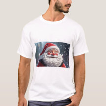 Jolly Santa Claus Kerst T-shirt voor Heren