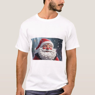 Jolly Santa Claus Kerst T-shirt voor Heren