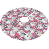Jolly Santa Claus Kerstboom Rok (Gekanteld)