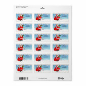Jolly Santa Claus kerstcadeautassen Etiket (Full Sheet)