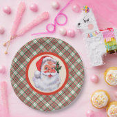 Jolly Santa Claus kerstfeest Pset Papieren Bordje (Feest)