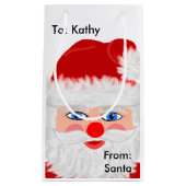 Jolly Santa Claus Kerstmis Klein Cadeauzakje (Voorkant)