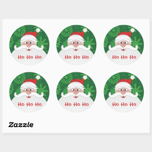 Jolly Santa Claus Large Sticker (Vel)