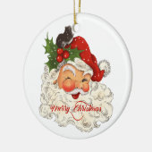  jolly Santa Claus Merry kerstfamilie Keramisch Ornament (Links)