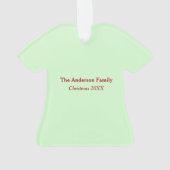  jolly Santa Claus Merry-kerstretro Ornament (achterkant)